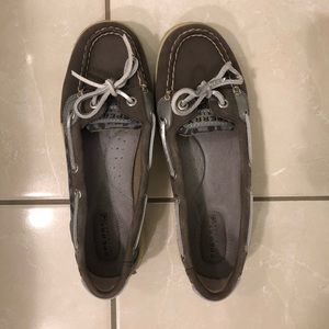 Sperry Top-Sider Angelfish Boat Shoe Grey Leopard